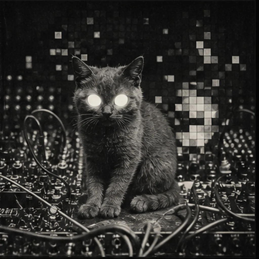 8bit 电子猫音乐封面